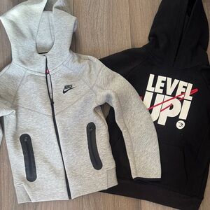Nike tech Kids Gray and Black Hoodies